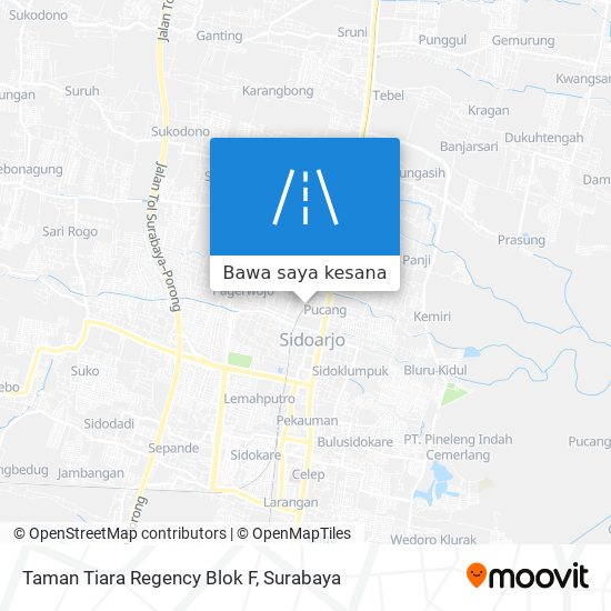 Peta Taman Tiara Regency Blok F