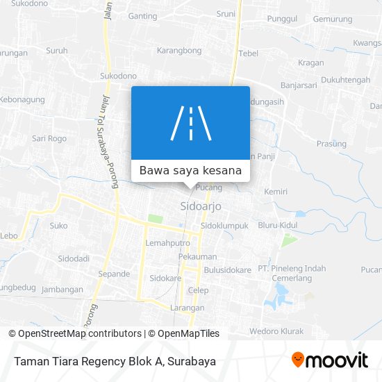 Peta Taman Tiara Regency Blok A