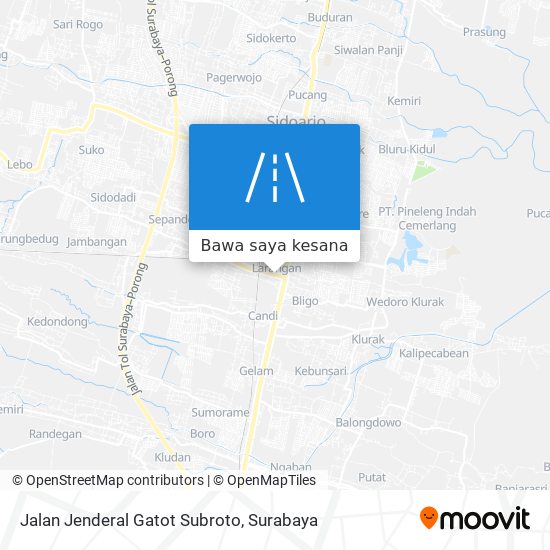 Peta Jalan Jenderal Gatot Subroto