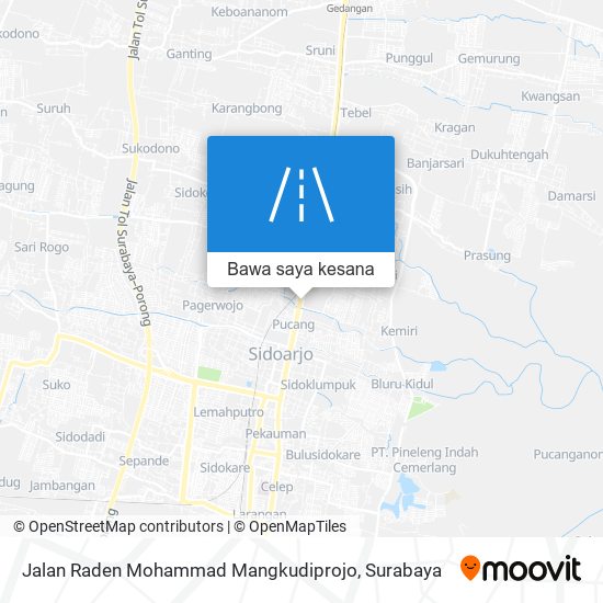 Peta Jalan Raden Mohammad Mangkudiprojo