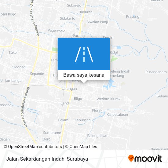 Peta Jalan Sekardangan Indah