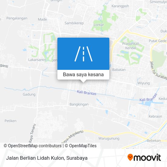 Peta Jalan Berlian Lidah Kulon