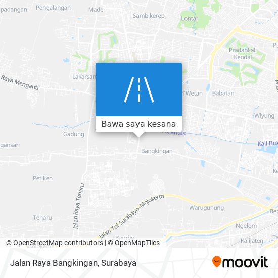 Peta Jalan Raya Bangkingan