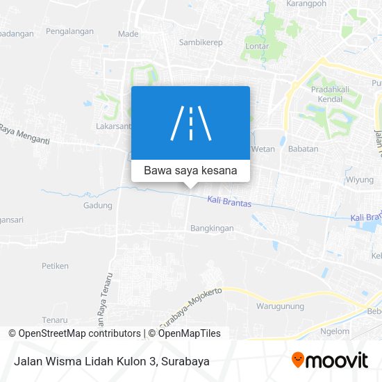 Peta Jalan Wisma Lidah Kulon 3