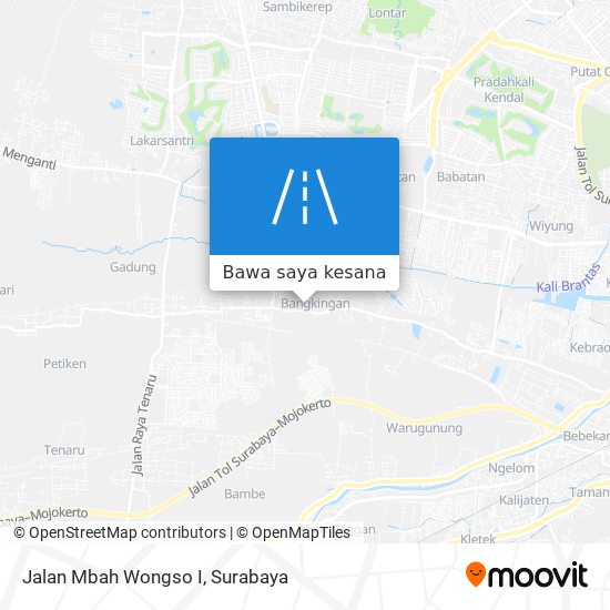 Peta Jalan Mbah Wongso I