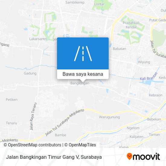 Peta Jalan Bangkingan Timur Gang V