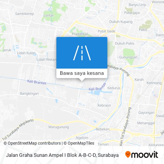 Peta Jalan Graha Sunan Ampel I Blok A-B-C-D