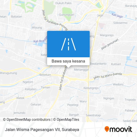 Peta Jalan Wisma Pagesangan VII