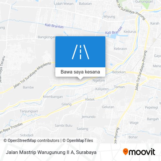 Peta Jalan Mastrip Warugunung II A