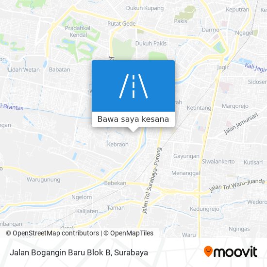 Peta Jalan Bogangin Baru Blok B