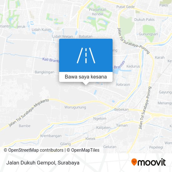 Peta Jalan Dukuh Gempol