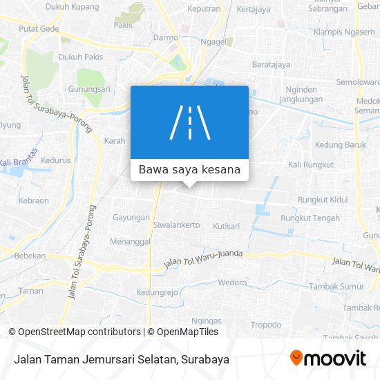 Peta Jalan Taman Jemursari Selatan