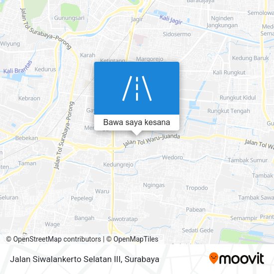 Peta Jalan Siwalankerto Selatan III