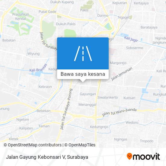 Peta Jalan Gayung Kebonsari V