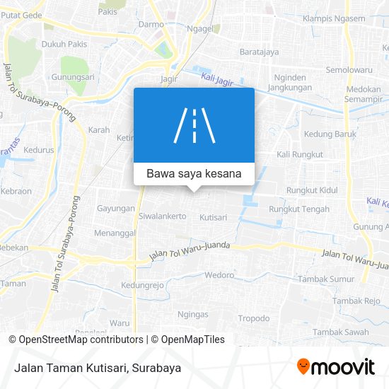 Peta Jalan Taman Kutisari