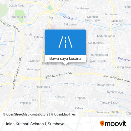 Peta Jalan Kutisari Selatan I