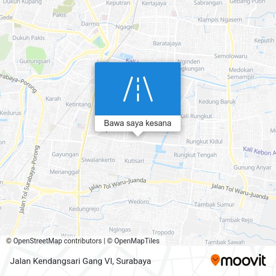 Peta Jalan Kendangsari Gang VI