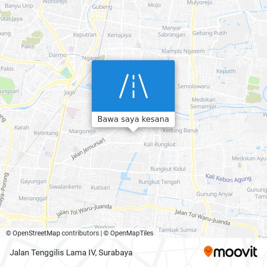 Peta Jalan Tenggilis Lama IV