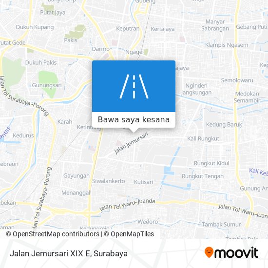 Peta Jalan Jemursari XIX E