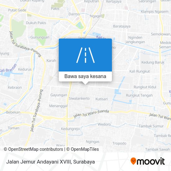 Peta Jalan Jemur Andayani XVIII