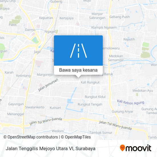 Peta Jalan Tenggilis Mejoyo Utara VI