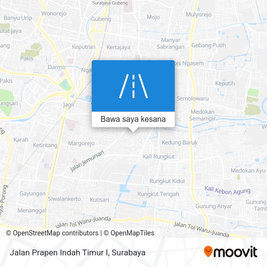 Peta Jalan Prapen Indah Timur I