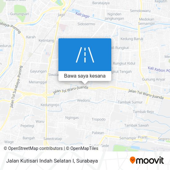 Peta Jalan Kutisari Indah Selatan I