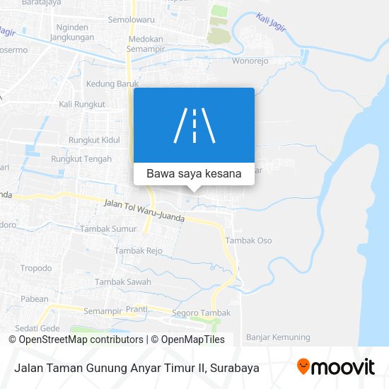 Peta Jalan Taman Gunung Anyar Timur II