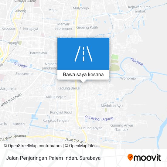 Peta Jalan Penjaringan Palem Indah