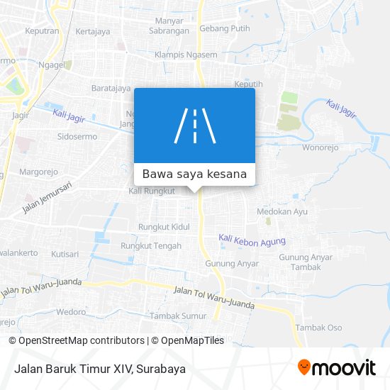 Peta Jalan Baruk Timur XIV