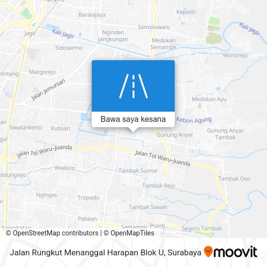 Peta Jalan Rungkut Menanggal Harapan Blok U