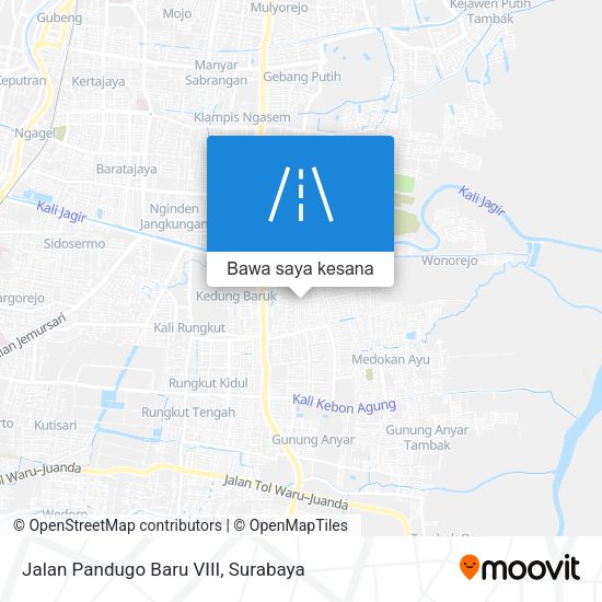 Peta Jalan Pandugo Baru VIII