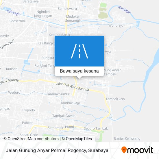 Peta Jalan Gunung Anyar Permai Regency