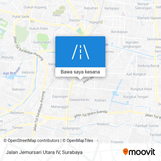 Peta Jalan Jemursari Utara IV