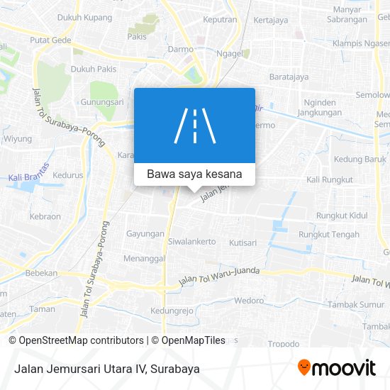 Peta Jalan Jemursari Utara IV