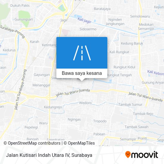 Peta Jalan Kutisari Indah Utara IV