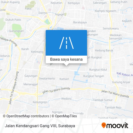 Peta Jalan Kendangsari Gang VIII