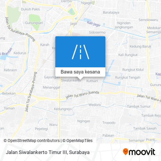 Peta Jalan Siwalankerto Timur III