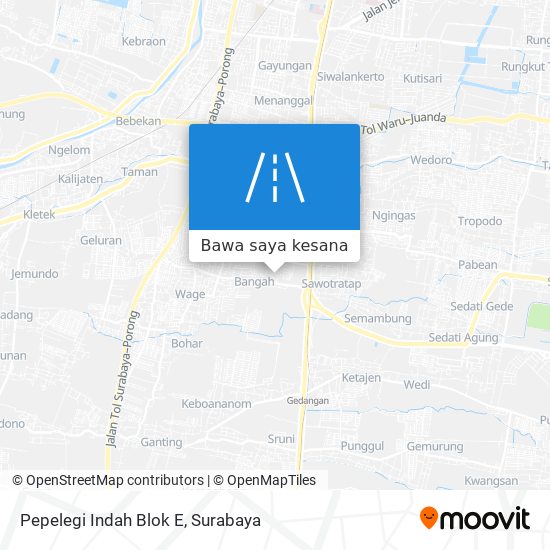 Peta Pepelegi Indah Blok E