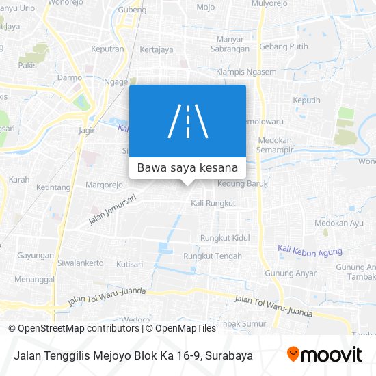 Peta Jalan Tenggilis Mejoyo Blok Ka 16-9