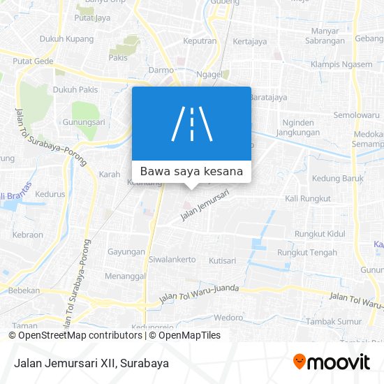 Peta Jalan Jemursari XII