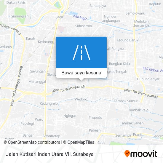 Peta Jalan Kutisari Indah Utara VII