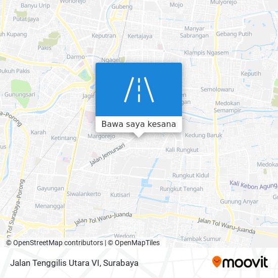 Peta Jalan Tenggilis Utara VI