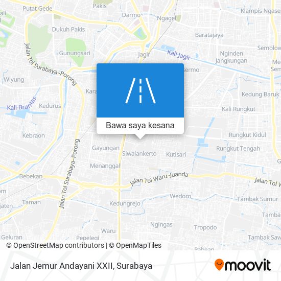 Peta Jalan Jemur Andayani XXII