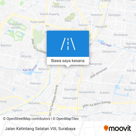Peta Jalan Ketintang Selatan VIII