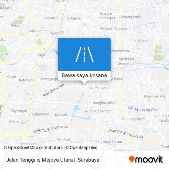 Peta Jalan Tenggilis Mejoyo Utara I