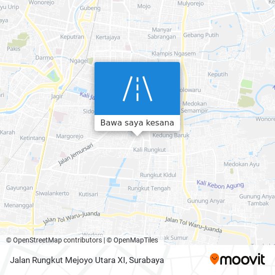 Peta Jalan Rungkut Mejoyo Utara XI