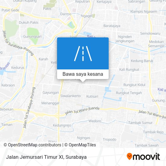 Peta Jalan Jemursari Timur XI