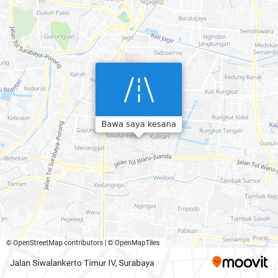 Peta Jalan Siwalankerto Timur IV