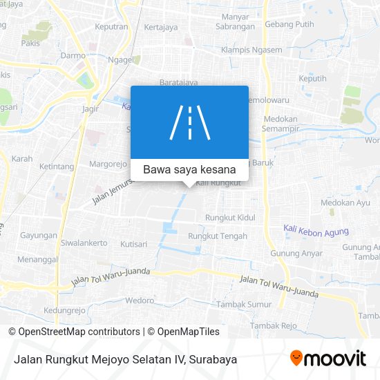 Peta Jalan Rungkut Mejoyo Selatan IV